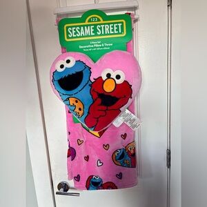 Sesame Street Valentine’s Day pillow and blanket